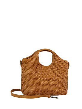 Fashion Weave Top Handle Satchel
