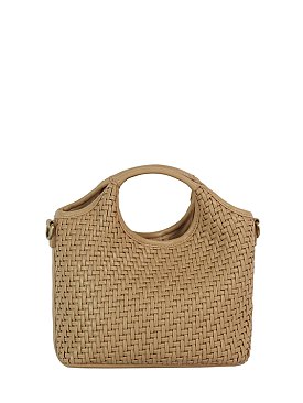 Fashion Weave Top Handle Satchel