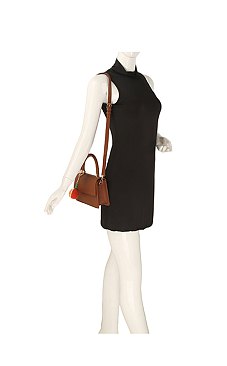 Weaved Top Handle Satchel