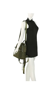Nylon Convertible Backpack