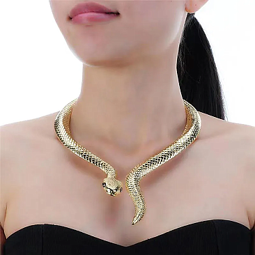 ELEGANT SNAKE FASHION NECKLACE SET