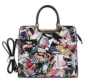 PRESIDENT BIDEN & KAMALA HARRIS LARGE SATCHEL (H 15.5")