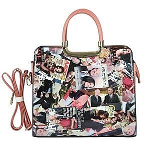 PRESIDENT BIDEN & KAMALA HARRIS LARGE SATCHEL (H 15.5")