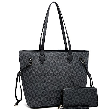 Monogram Shopper Tote Wallet SET