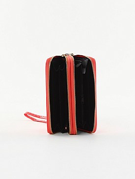 PATENT NEON COLOR TASSELED WALLETS
