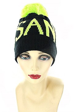 SASSY LOS ANGELES Pom Pom Beanies FM-MHA2517