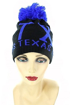 SPIFFY TEXAS Pom Pom Beanies FM-MHA2519