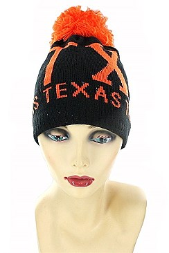 SPIFFY TEXAS Pom Pom Beanies FM-MHA2519