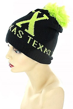 SPIFFY TEXAS Pom Pom Beanies FM-MHA2519