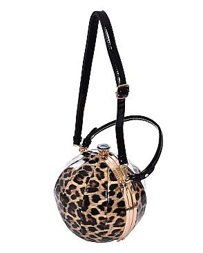 Leopard Print Ball Shape Satchel MH-MJ711