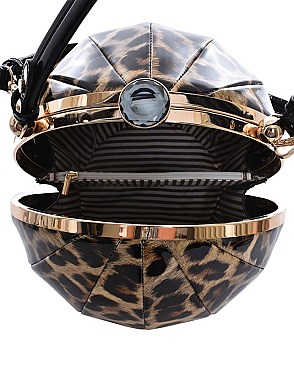 Leopard Print Ball Shape Satchel MH-MJ711