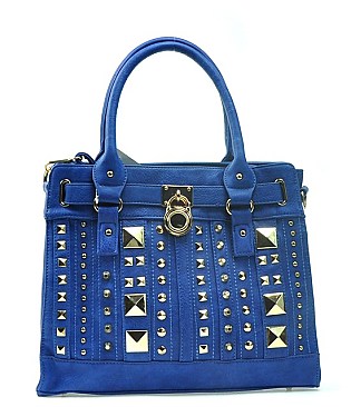 Gold Studded Padlock Tote