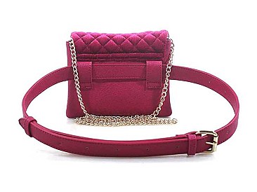 CHIC SOFT STITCHED DESIGN CROSSBODY BAG