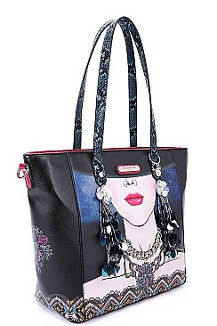 MY NAME IS KARLA PRINT SHOPPER BAG BY Nicole Lee