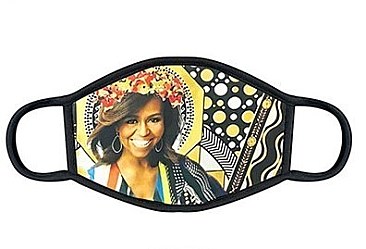 PACK OF 4 ASSORTED PRINT Michelle Obama REUSABLE COTTON MASK