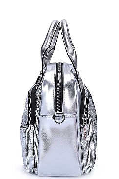 Nicole Lee GLOSSY CROSSBODY SHOULDER BAG