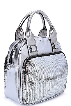 Nicole Lee GLOSSY CROSSBODY SHOULDER BAG