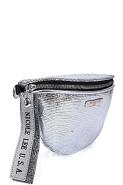 METALLIC GLOSSY WAIST BAG BY Nicole Lee