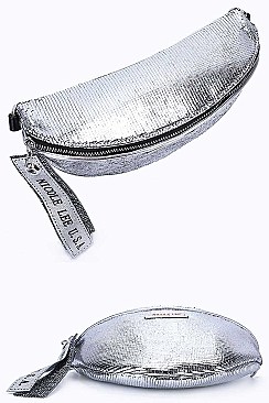 METALLIC GLOSSY WAIST BAG BY Nicole Lee