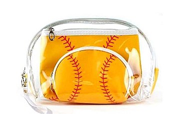 3IN1 SOFT BALL THEME CLEAR POUCHES