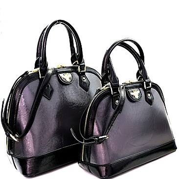 Bee Charm Patent 2 in 1 Twin Dome Satchel SET  MH-MP7262