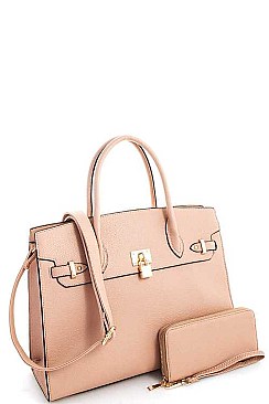 2 IN 1 SATCHEL WITH LONG STRAP