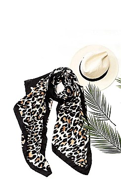 Round Leopard Scarf