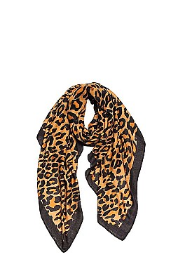 Round Leopard Scarf