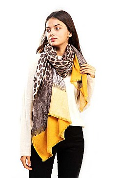 Cashmere Leopard Scarf
