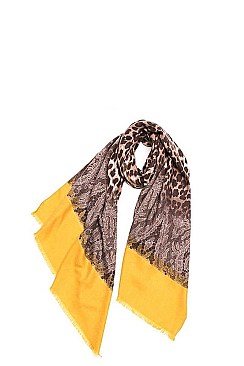 Cashmere Leopard Scarf