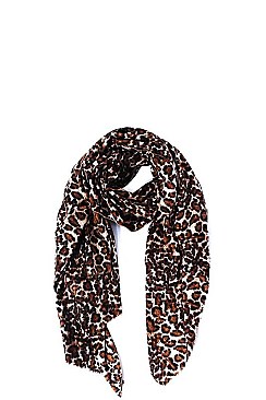 Soft Blended Leopard Scarf
