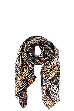 Chic Blended Mixed Animal Scarf