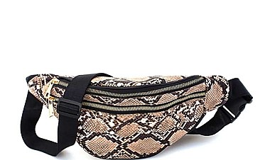 LEOPARD & SNAKE PRINT FANNY PACK