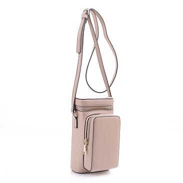 Crossbody Combo Cellphone Holder with Front Zipper