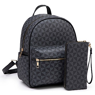 Classic 2-in-1 Monogram Backpack + Wallet
