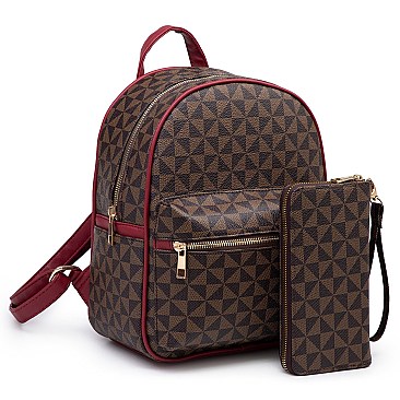 Classic 2-in-1 Monogram Backpack + Wallet