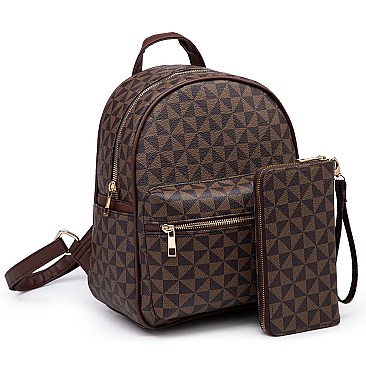 Classic 2-in-1 Monogram Backpack + Wallet