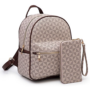 Classic 2-in-1 Monogram Backpack + Wallet