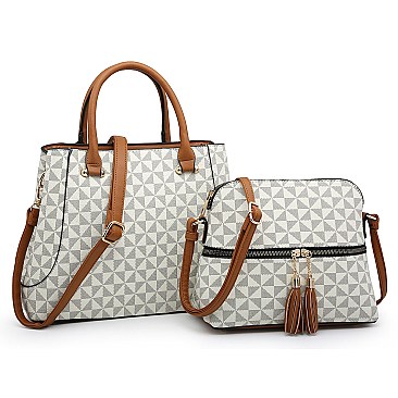 2-in-1 Monogram Top Handle Satchel & Messenger