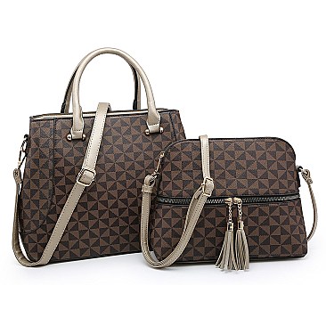 2-in-1 Monogram Top Handle Satchel & Messenger