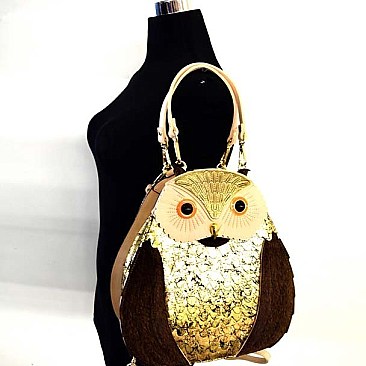 Convertible Unique Owl Shape Shoulder Bag