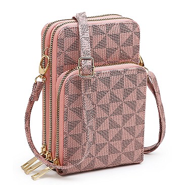 Fashion Monogram Cell Phone Purse Crossbody Bag