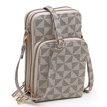 Fashion Monogram Cell Phone Purse Crossbody Bag