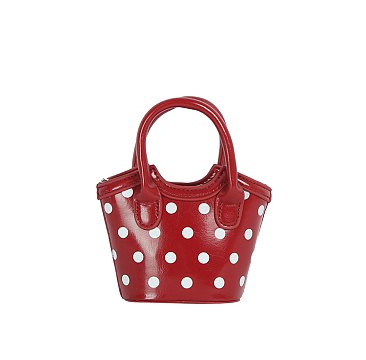 Polka Dot Mini Bag Satchel