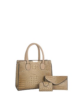 Croc Alligator 3-in-1 Satchel