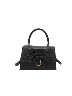 Croc Alligator Flap Satchel