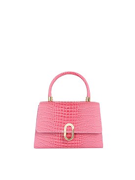 Croc Alligator Flap Satchel
