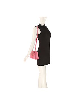 Croc Alligator Flap Satchel