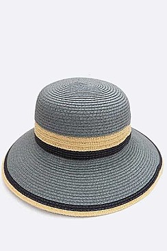 Mix Tone Layers Straw Hat LACAE178DD