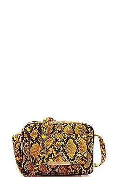 PYTHON SKIN CROSS BODY BAG